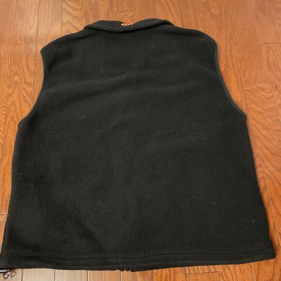 Vtg Columbia Sportswear Fleece Vest Full Zip Black Made in USA Mens Large TNT - Picture 8 of 9